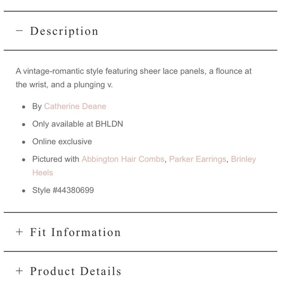 Anthropologie bhldn wedding dress - Picture 3 of 4